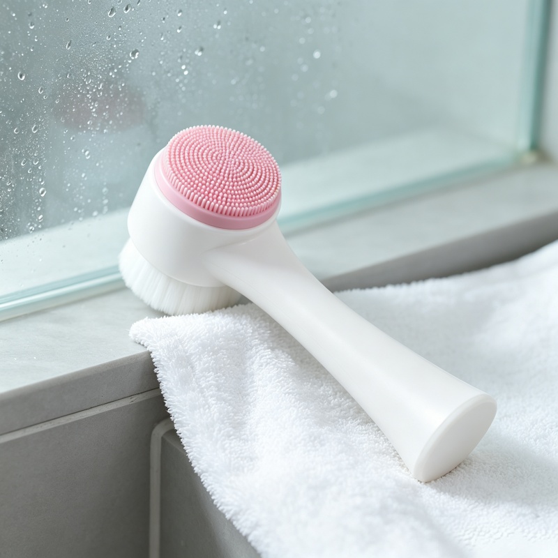 Silicone Face Scrubber Electric - Sikat Pembersih Wajah Manual Dua Sisi,