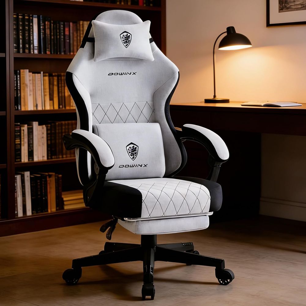 Massage - Kursi Gaming dengan Bantalan Pegas, Bantal