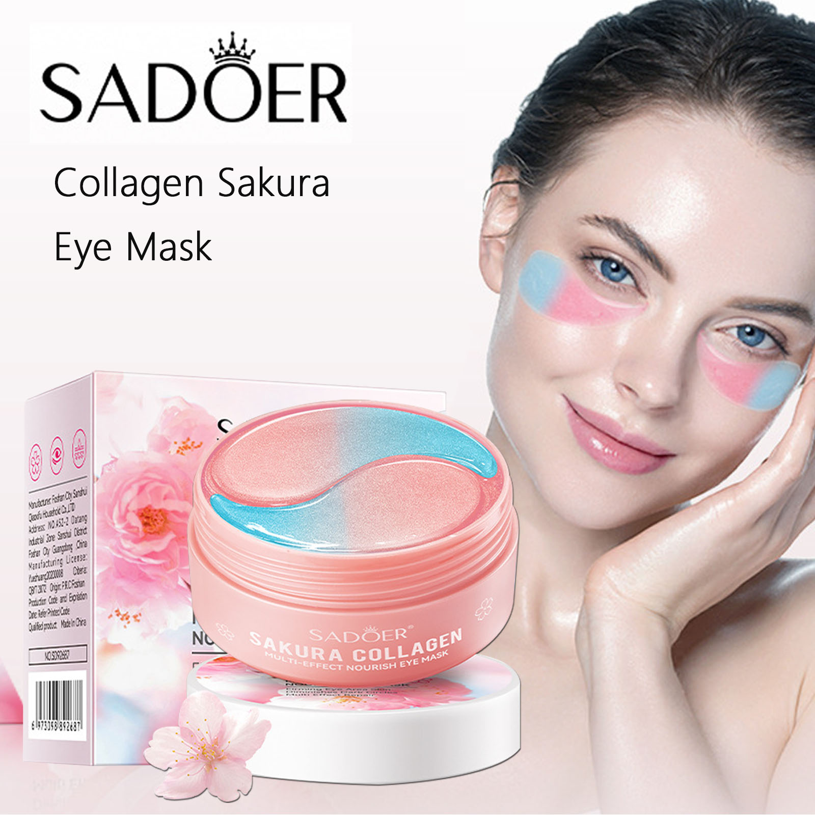 60 Buah Masker Mata Kolagen Sa - Collagen Under Eye Patches ulasan dan harga