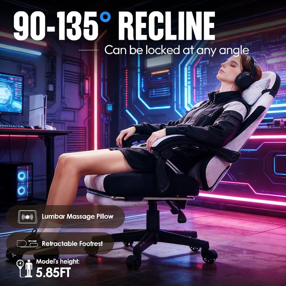Kursi Gaming dengan Bantalan P - Massage ulasan dan harga